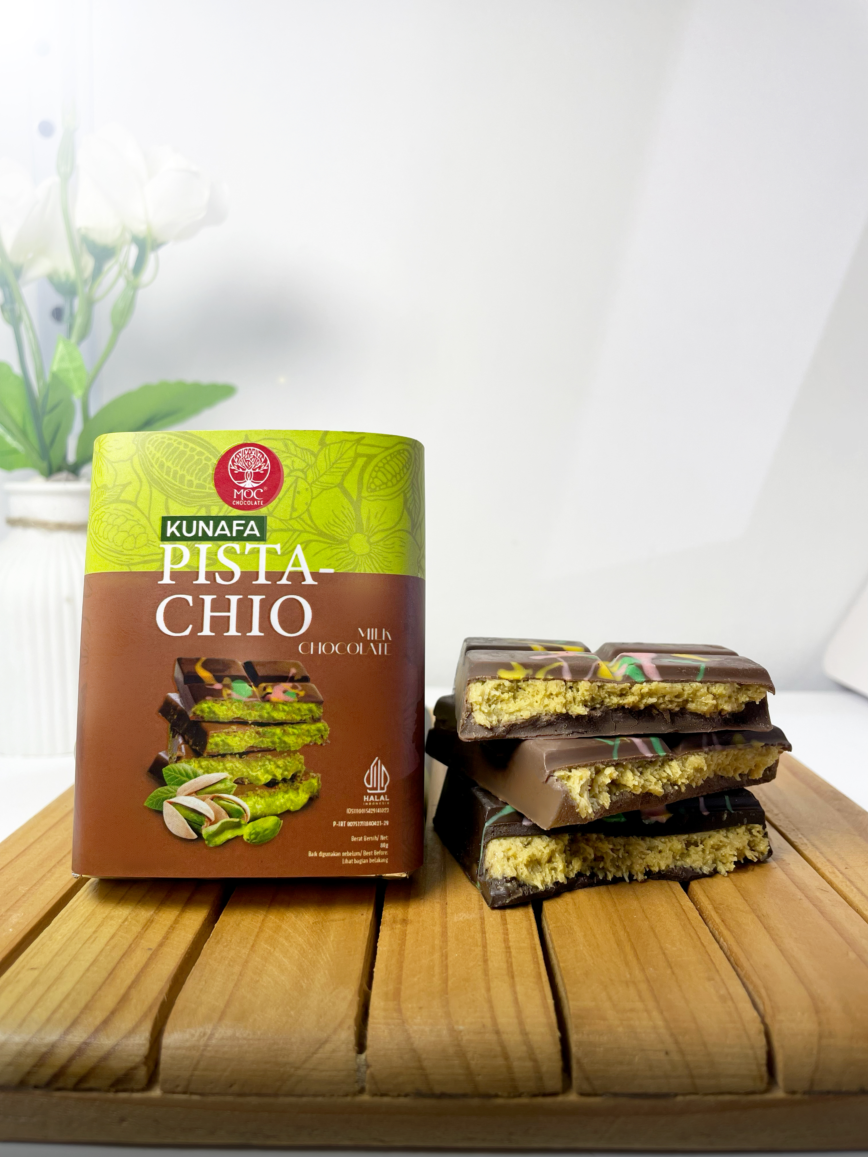 MOC Pistachio Kunafa Chocolate